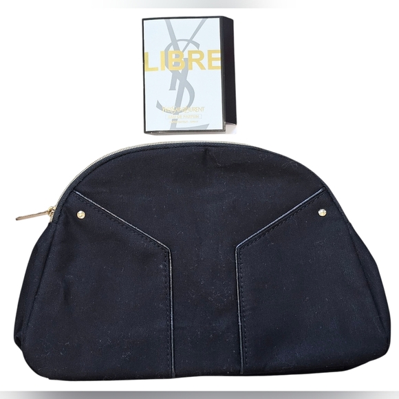 Yves Saint Laurent YSL Perfums Make Up Pouch With Sample Parfum Spray, New - Picture 1 of 8